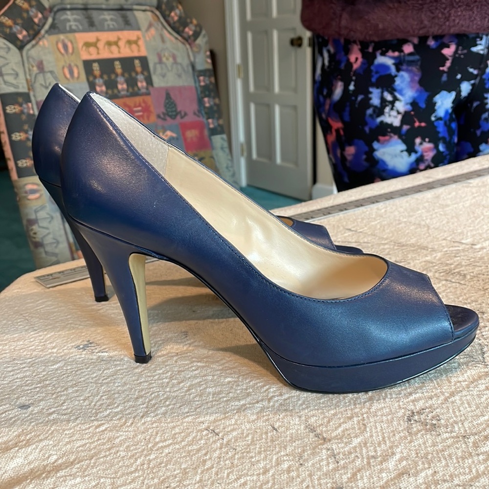 Enzo Angiolini Platform Peep Toe Pumps